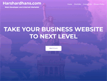 Tablet Screenshot of harshvardhans.com